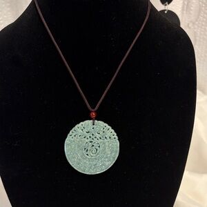 Elegant Jade Pendant Necklace